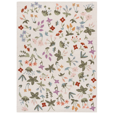 Hand-Tufted Wool Floral Outdoor Rug