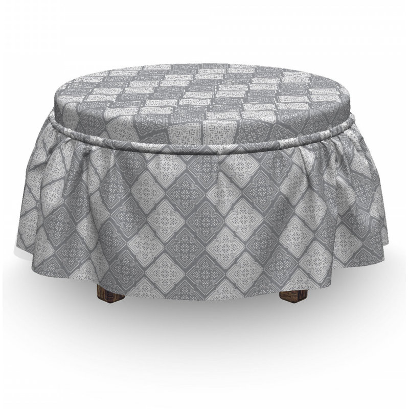 Box Cushion Ottoman Slipcover