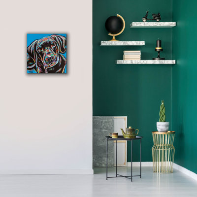 «Furry Dog Friend 2» par Carolee Vitaletti, art mural sur toile
