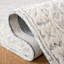 Durnan Damask Handmade Tufted Wool Area Rug in Silver / Ivory-1222600009