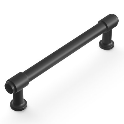 Piper Collection Bar Pull - 5-1/16" Center to Center Cabinet Pull Matte Black - Mid-century Modern Hardware for Drawers & Cabinets