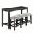 Bar Table Set with Power Outlet, Bar Table and Chairs Set-1548628941