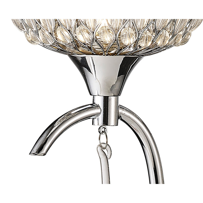 Armed Sconce, Polished Chrome