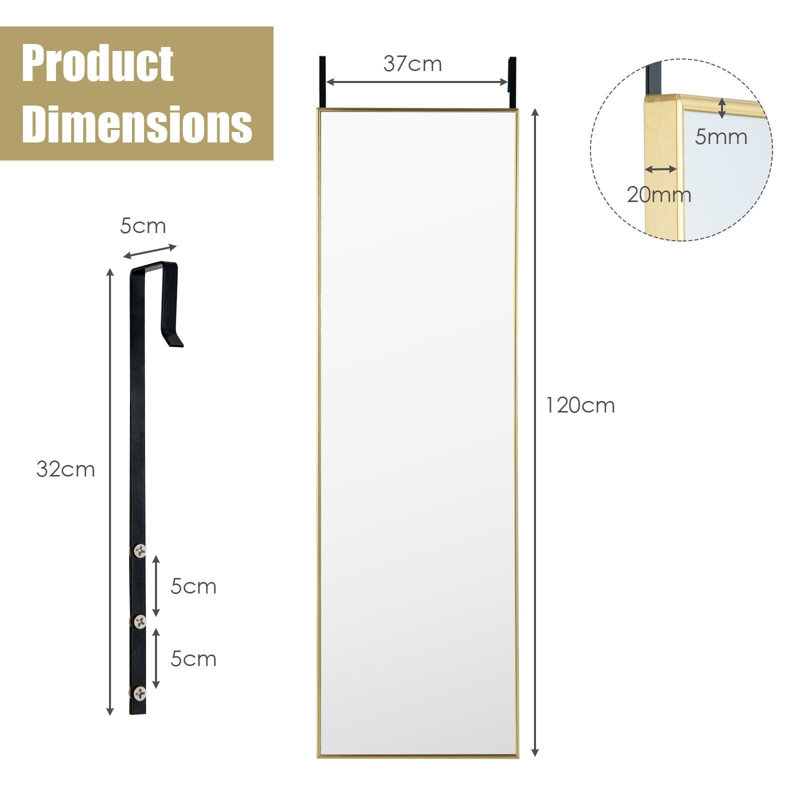 Raevin Metal Mirror, Gold