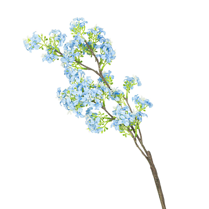 Tige de fleur de lilas artificielle, Bleu