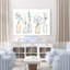 Bouteilles de campagne moderne, floral, branches, eucalyptus, sur fond blanc, bleu, brun-1390322837