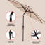 Parasol de marché 9 pi Loyce-845862053