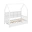 Lit simple en bois avec lit gigogne-82526013
