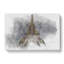 The Eiffel Tower In France At Night In Abstract - Wrapped Canvas-55341774