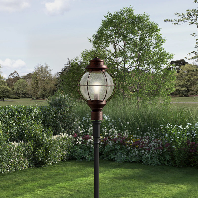 Tête de lanterne 1 lumière Basham, Bronze rustique, H 15 po x l 9 po
