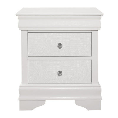 Table de chevet blanche Lana