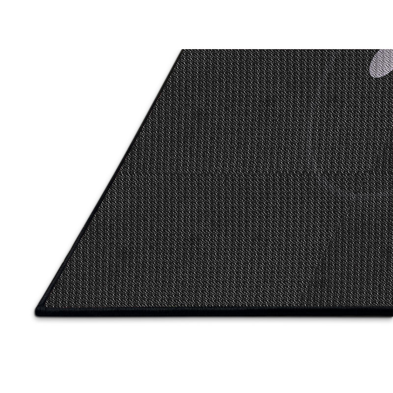 Tapis noir/blanc à motifs Lukka, Rectangle 5 pi x 7 pi