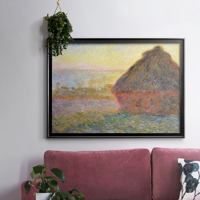 Claude Monet, reproduction d'art sur toile, Noir, H 18 po x l 26 po x P 1,5 po