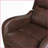 Recliners, Brown Faux Leather Reclining Chair with Solid Wood Frame | Brown | Solid Wood