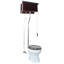 Toilette allongée à haut niveau 1,6 gpf