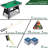 48" Portable Pool Table Billiard Table with 2 Cue Sticks, Balls, Triangle, Chalk, Brush-90869723-90869724