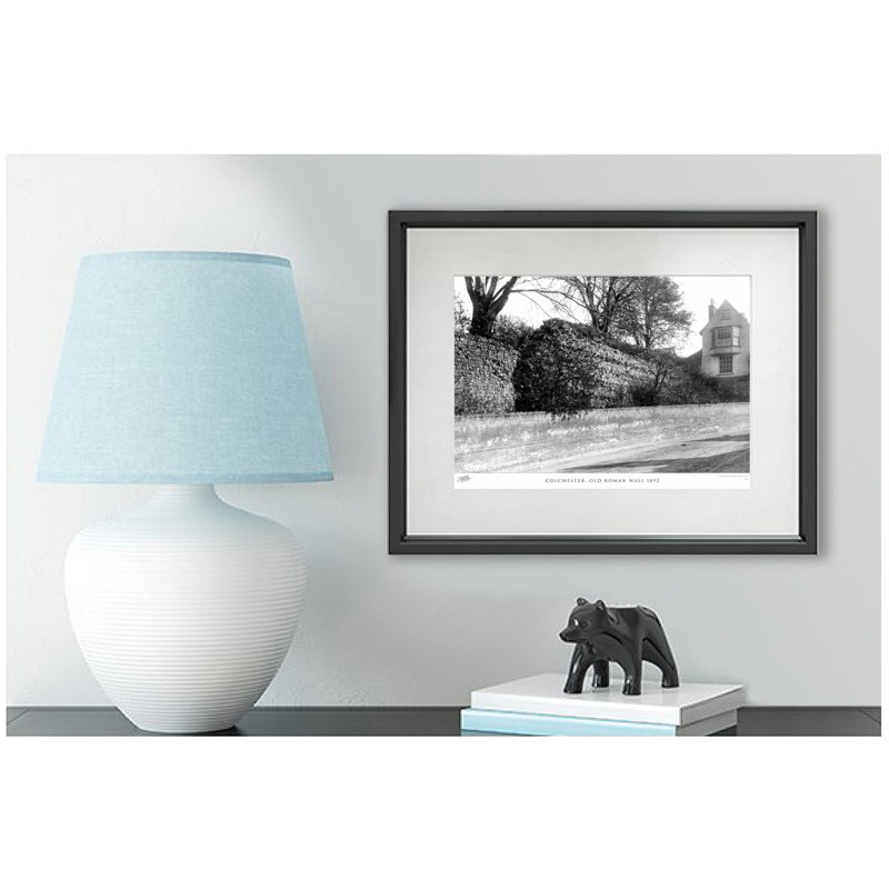Colchester, Old Roman Wall 1892 by Francis Frith - Single Picture Frame Print, 28cm H x 36cm W x 2.3cm D