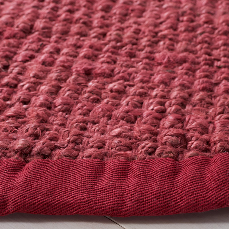 Weatherhill Natural Fiber Hand Woven Jute Solid Color Rug, Round 7'