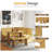 Modern 3-Piece Solid Wood Corner Breakfast Nook Set – Reversible L-Shape, Space-Saving 3-5 Seat Dining Furniture For Family Home Kitchen-1853500621