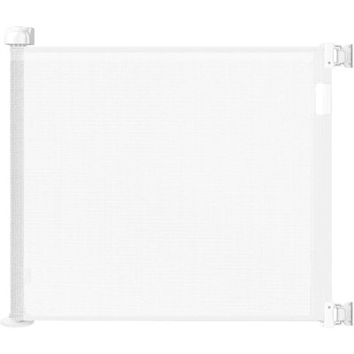 Baby Proof Me Retractable Baby Gate for Stairs & Doorways – Extra Wide Mesh Safety Gate for Babies, Toddlers & Dogs, Fits Openings up to 71", White 