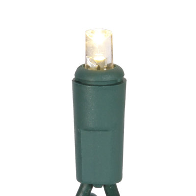 50Lt Single Mold Wide Angle LED Christmas Twinkle light set 6"Sp 25'L