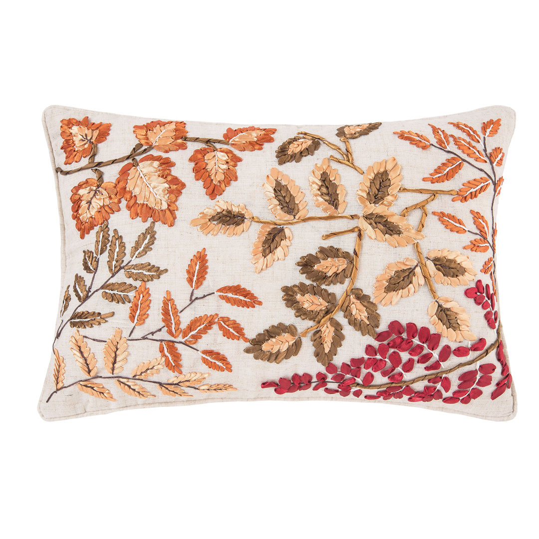 Penick Falling Leaves Fall Throw Pillow August Grove®