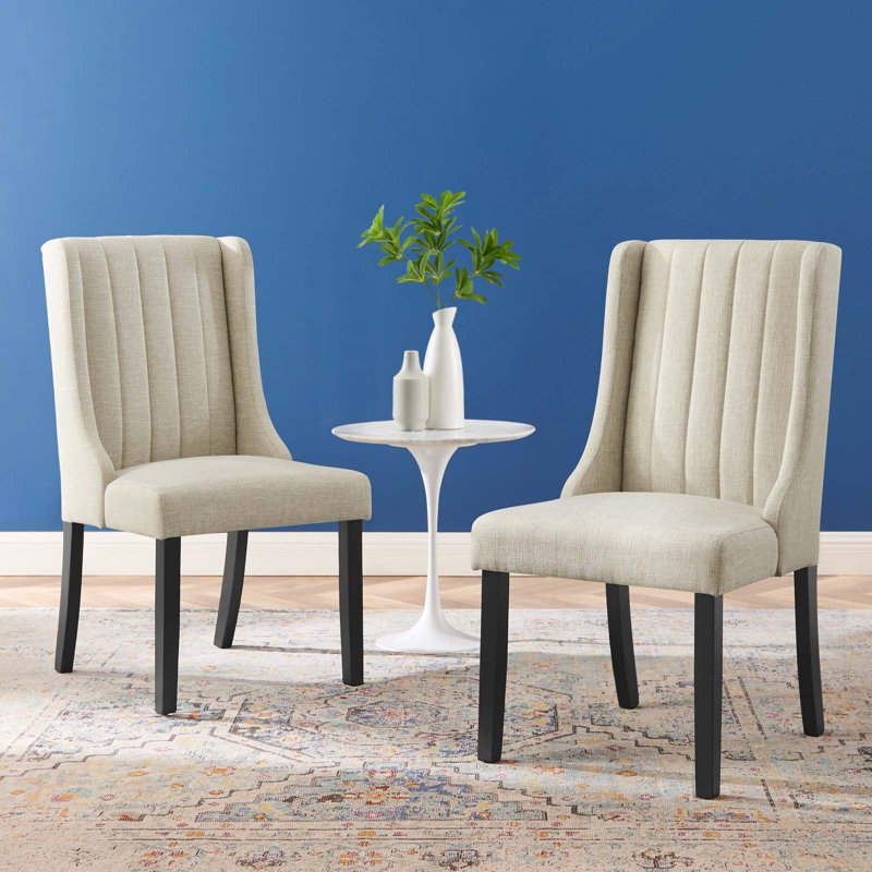 Renew Parsons Fabric Dining Side Chairs - Set of 2, Beige