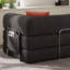 Canapé-lit convertible noir 78,7 po avec 2 coussins, canapé-lit pliant en velours côtelé, aucun assemblage requis, canapé sans os, canapé de plancher-1148985098-1148985099-1148985110