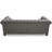 81.1" Classic Chesterfield 3 Seater Sofa, Faux Leather Tufted Couch with Rolled Arm Nailhead Trim Low Back for Living Room-167124978