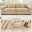 Corduroy Oversized Cloud Loveseat Couch With Pillows For Living Room-410190548