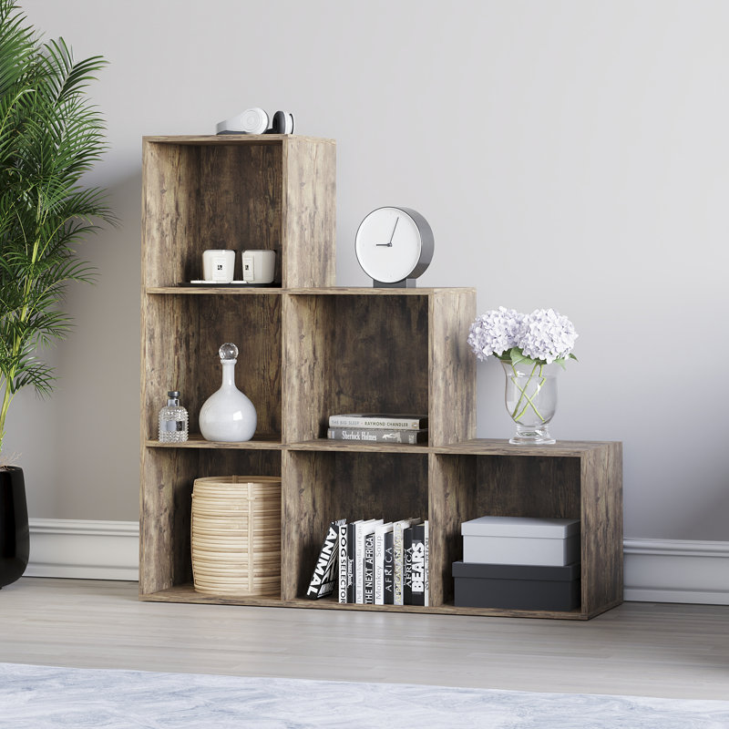 Leighanne 96.5cm H x 96.5cm W Bookcase, 96.5cm H x 96.5cm W x 29cm D