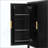 Modern Stripe Door Storage Cabinet, 4-Door Sideboard With Back-Of-Door Storage Racks & Side Hooks, Adjustable Shelves, MDF Cabinet With Aluminum Handles For Living Room, Dining Room-287512237