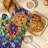 Rainbow Panel Shine Oven Mitt Cotton Twill