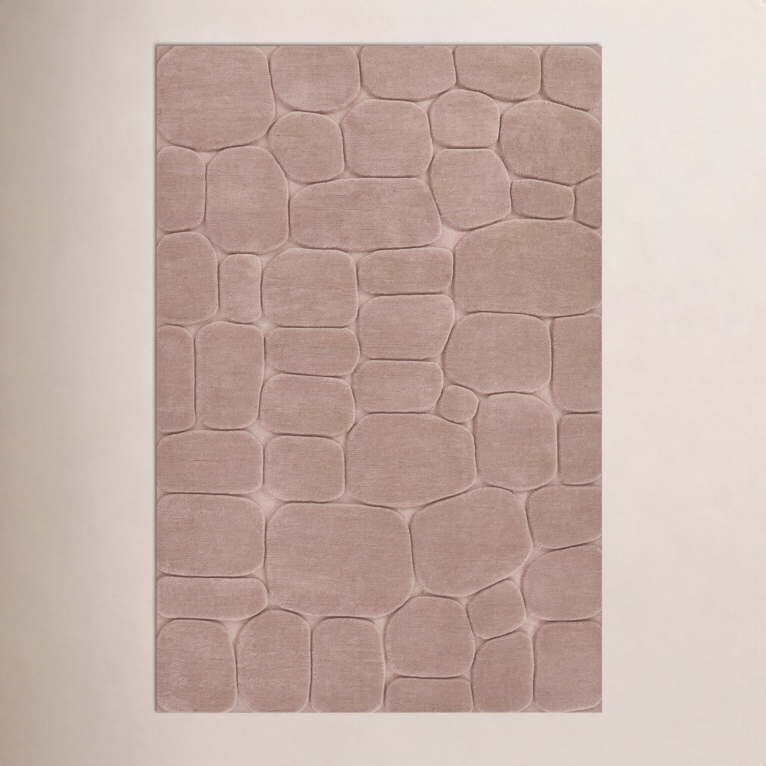 Aelin Pebble Hand-Tufted Wool Rug, Rectangle 5' x 8'