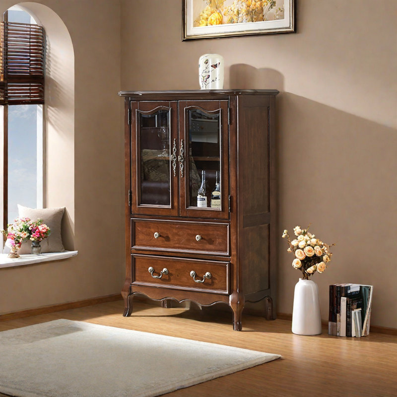Armoire de rangement simple pour le salon, Noyer