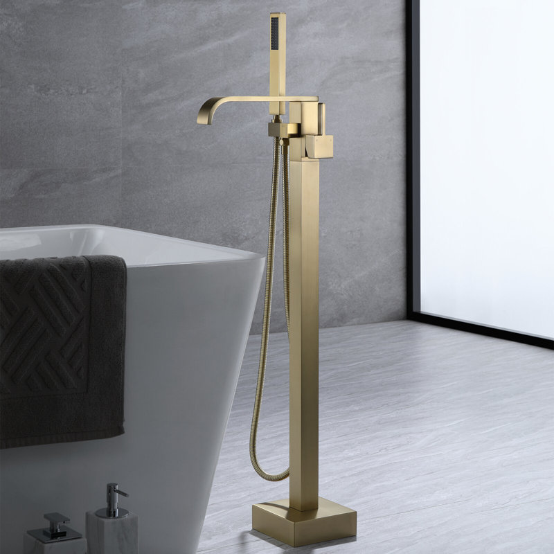 Robinet de baignoire rond brossé