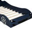 Lit voiture de course bleu simple avec construction en bois massif et éclairage à DEL - atmosphère de sommeil relaxant-137284112