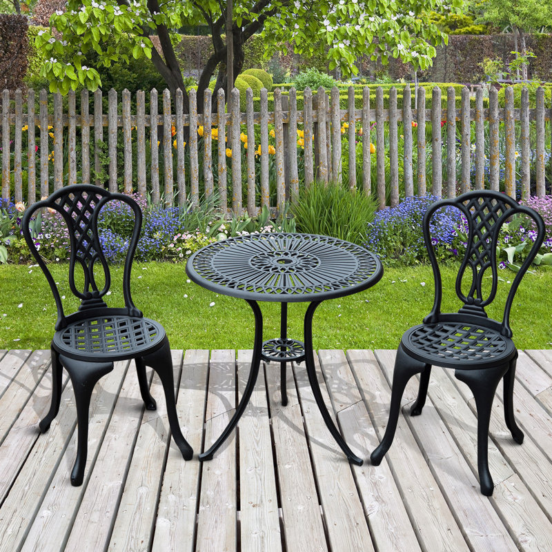 Gareth 2 - Person Patio Dining Set with Round Table