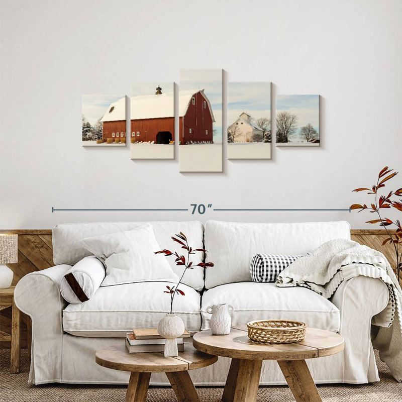 Wintry Finnish Barn, H 24 po x l 55 po