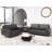 Germania 59" Leather Upholstery Square Arm Loveseat-1792264144