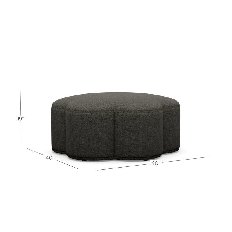 Kate 40" Ottoman, Sugar Shack 120522, Antique Brass