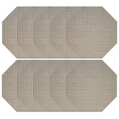 Ensemble de tapis intérieur / extérieur en polyester touffeté à la machine Kotewa