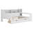 Wooden Daybed With Storage Shelves,Two Storage Drawers And Study Desk-1338937603