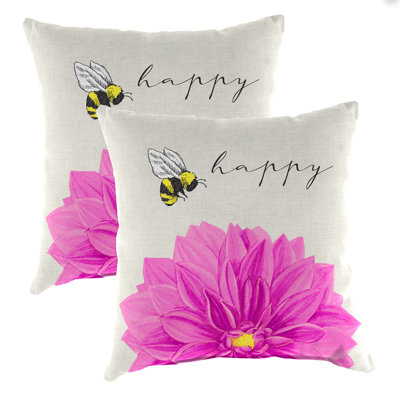 14" x 14" Outdoor Cushion (Set of 2) by August Grove