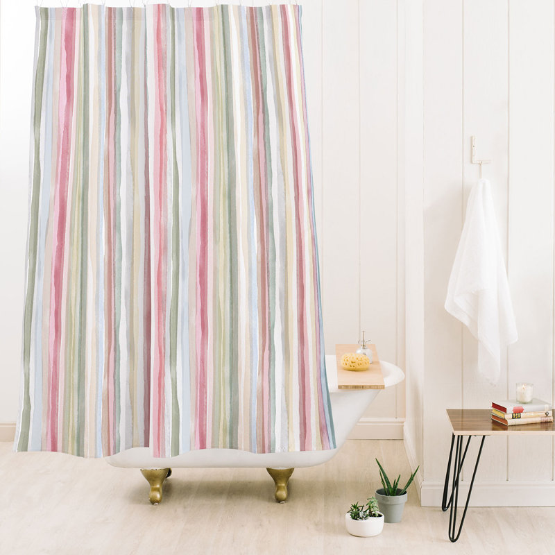 Rideau de douche Ninola Design, Pink Striped