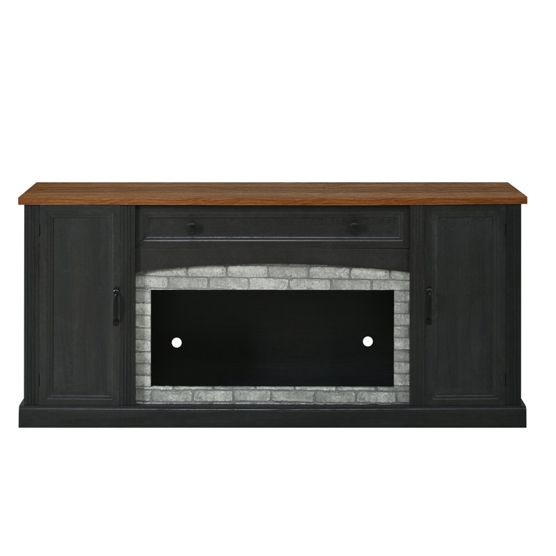 Meuble télé et meuble télé, rangement de ferme en MDF 66,9 po pour la maison