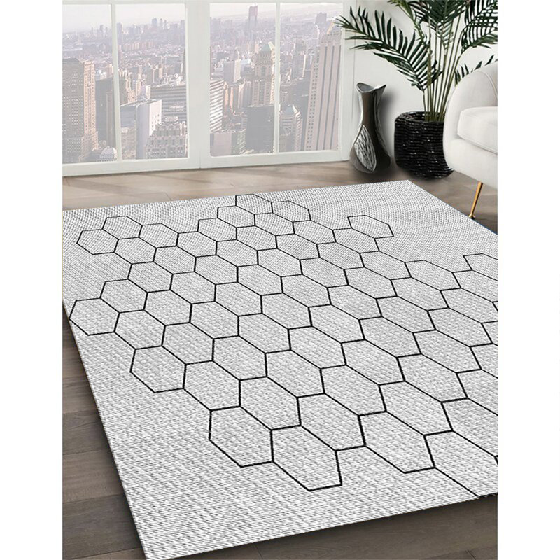 Geometric Indoor Rug, Square 3'