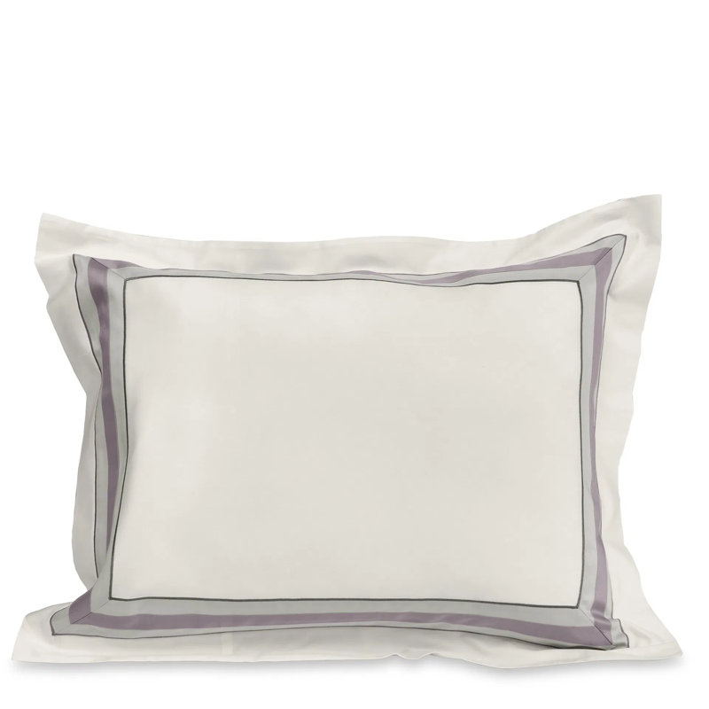 Dimora Sham, Standard Sham, Ivory/Thistle