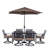 Keeble 6 - Person Patio Dining Set with Rectangular Table , Cushions Included-3837267-3837265