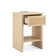 Breshawna Rattan Side Table with USB Charging, LED Light & Storage